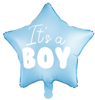 Folienballon Stern - It's a boy - ø 45cm